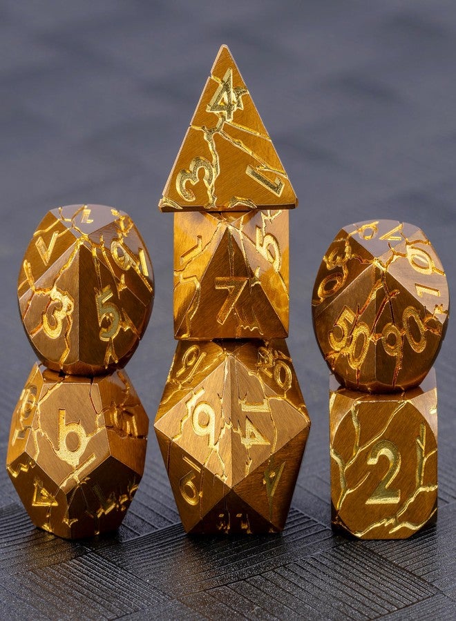 weyano Dungeons and Dragons Dice Metal Dice Set with Gift Case, Polyhedral Dice Set for RPG D&D RPG Tabletop Games Dice Set - Image 2